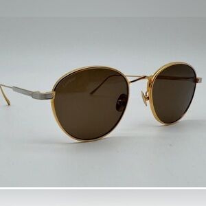 🔥100% AUTHENTIC CARTIER UNISEX ROUND/OVA GOLD BROWN DESIGNER EYEWEAR/$1450🔥